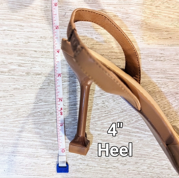 Shoedazzle Brown Slingback Pump Size 8 - Picture 4 of 4